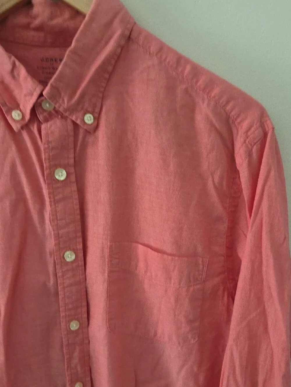 J. Crew Men's Long-Sleeve Cotton Chambray Button-Down Shirt